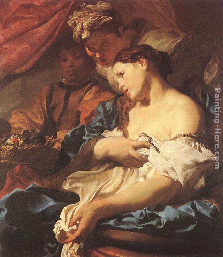 The Death of Cleopatra painting - Johann Liss The Death of Cleopatra art painting